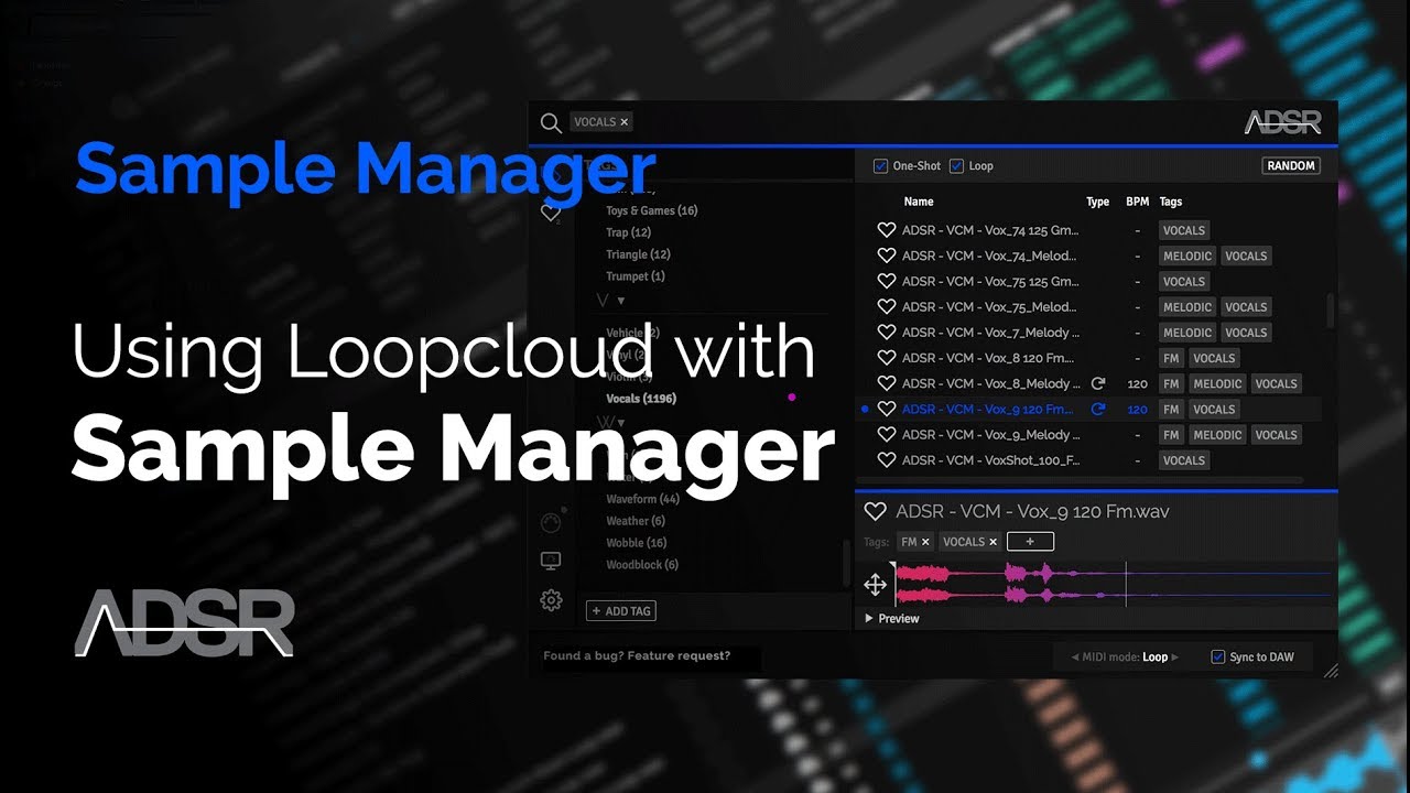 Using Loopcloud with ADSR Sample Manager ( + FREE plug-in Download )