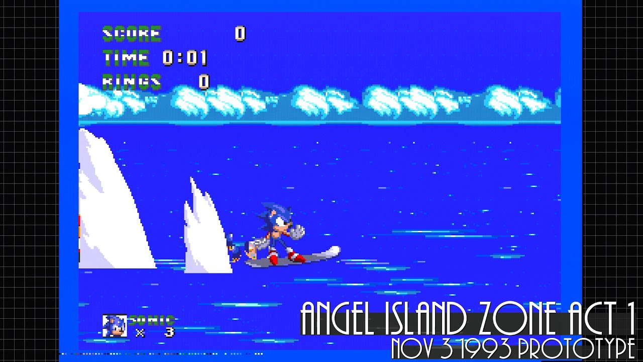 Angel Island Zone Act 1 - Sonic 3 (Nov 3 1993 Prototype)