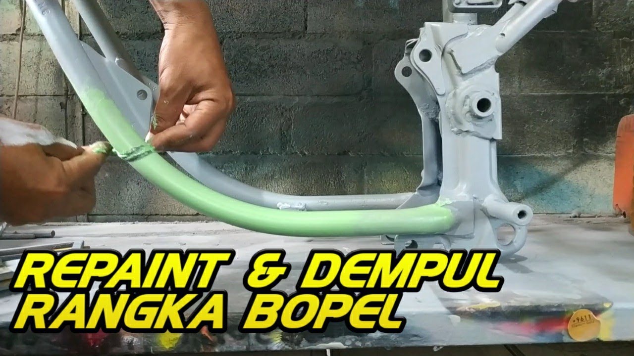 TUTORIAL lengkap repaint rangka motor // HARTWELL // PONDOH CUSTOM