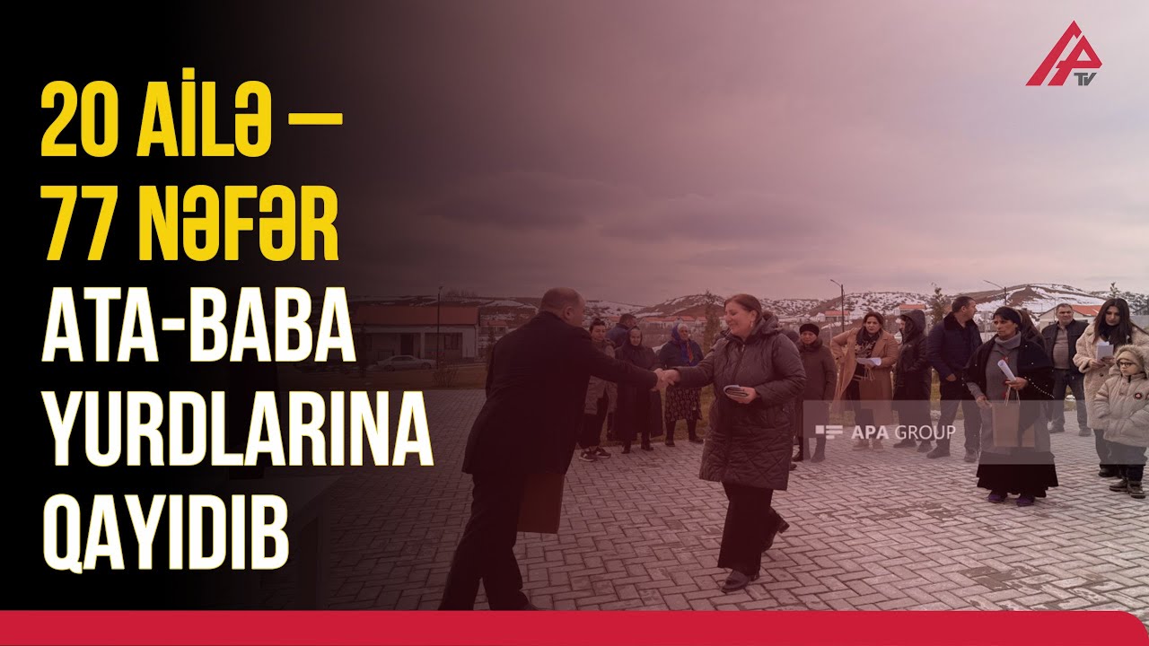 Horovluya qayıdan sakinlərə evlərinin açarları təqdim edilib | APA TV