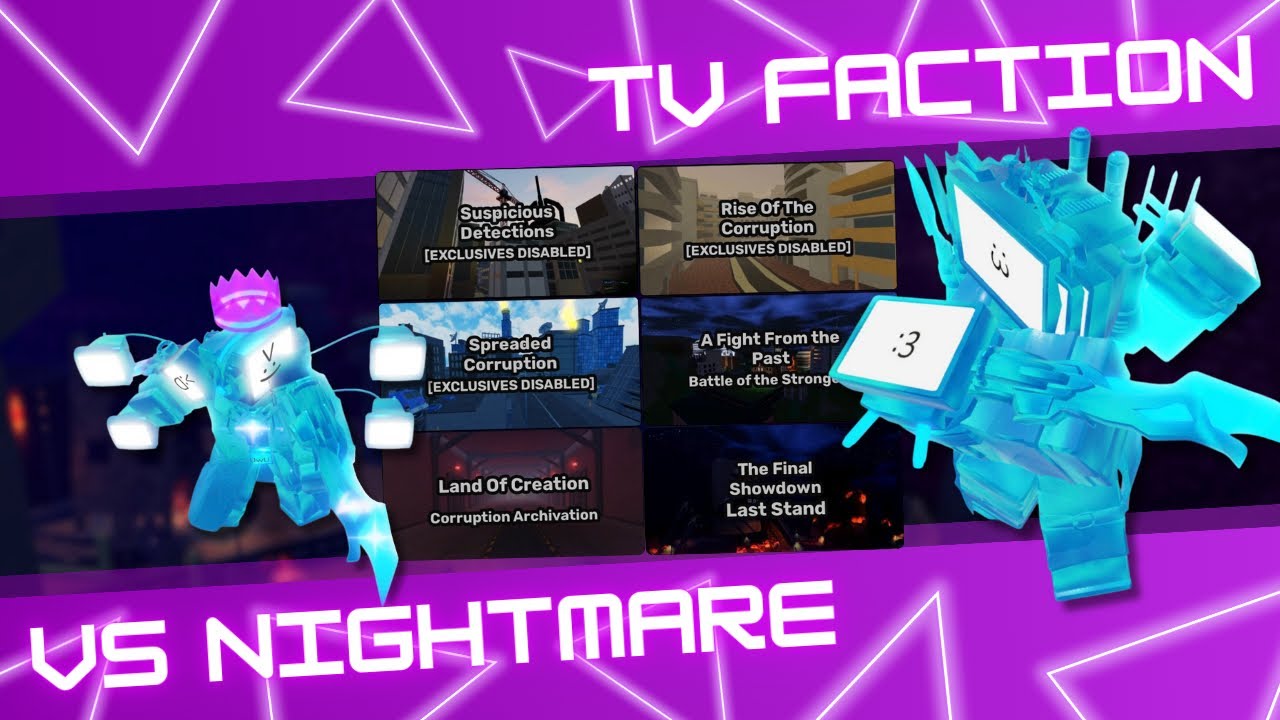 TV FACTION VS NIGHTMARE | Защита Скиби