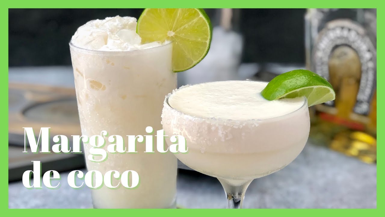 🥥Receta de Margarita de COCO ► Cóctel de TEQUILA y CREMA de coco