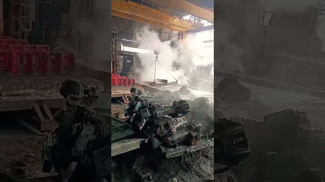 Heat Treatment process quenching process foundry railway workshop #viralvideo #viralcontent