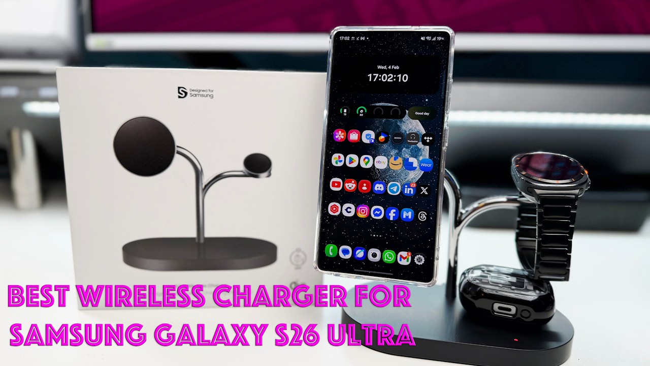 Samsung 3 in 1 Wireless Charger   Best for Samsung Galaxy S26 Ultra