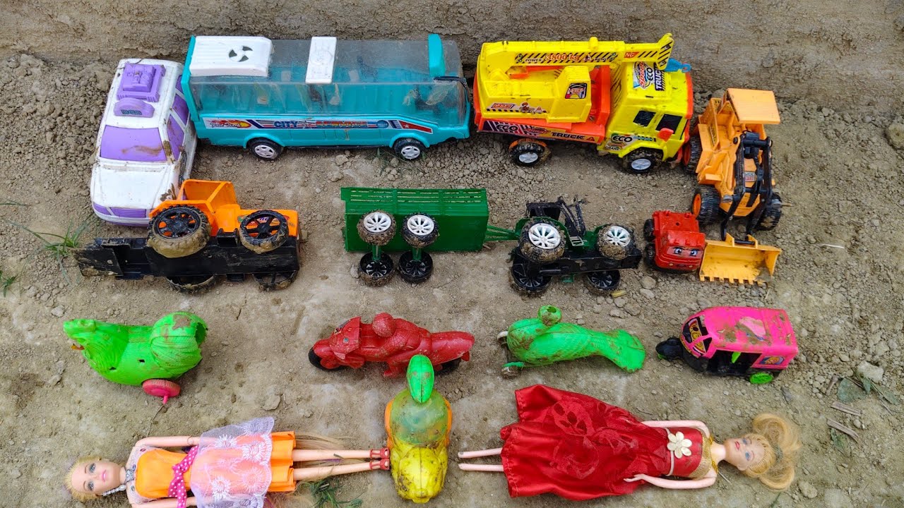 Ooo इस लड़की का सारा KHILOUNA तो पानी में चला गया बचाओ भाई/.... Cartoon video 🚘🌃🛻🛺🐴🦮🦁✈️🚜 toys video 