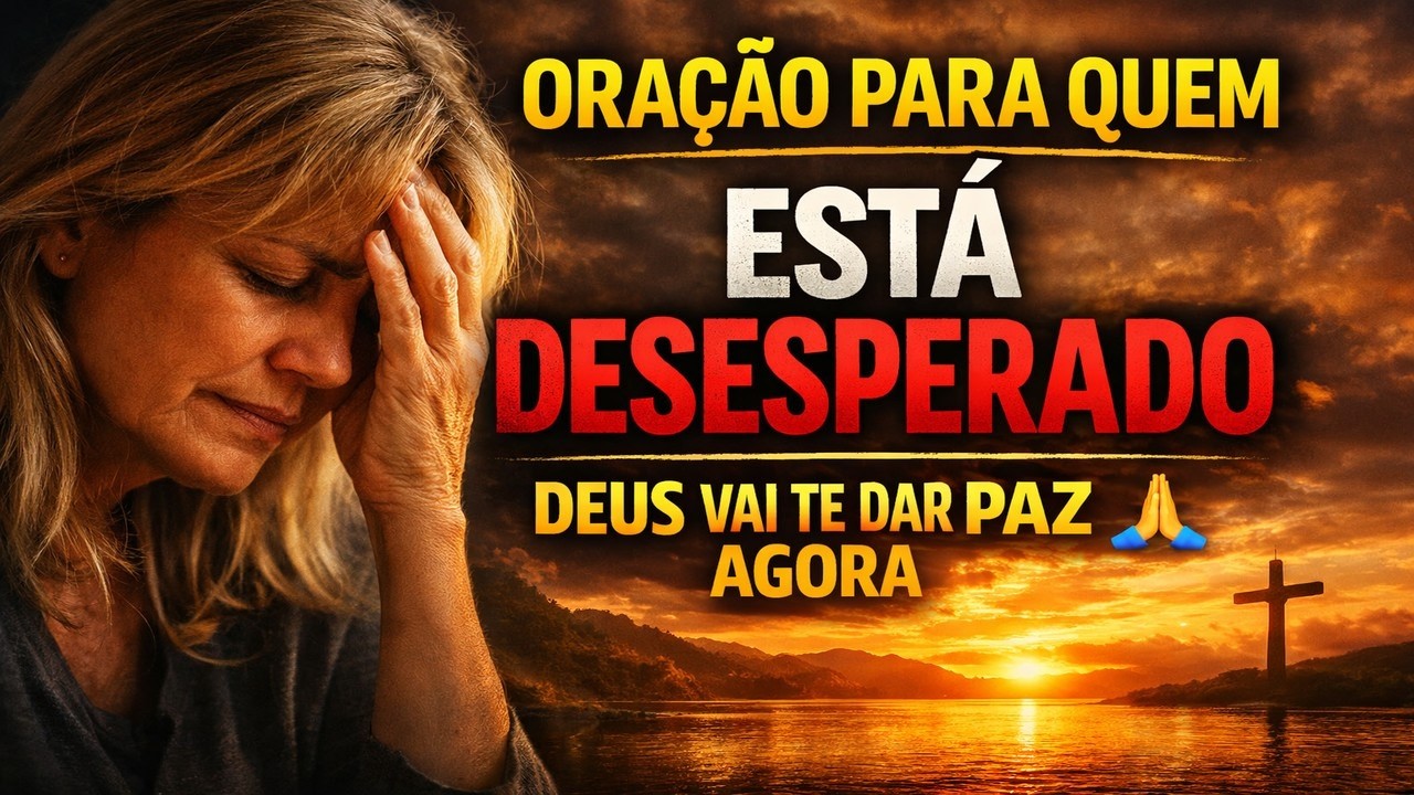 ORAÇÃO PARA QUEM ESTÁ DESESPERADO — Deus vai te dar paz agora 🙏