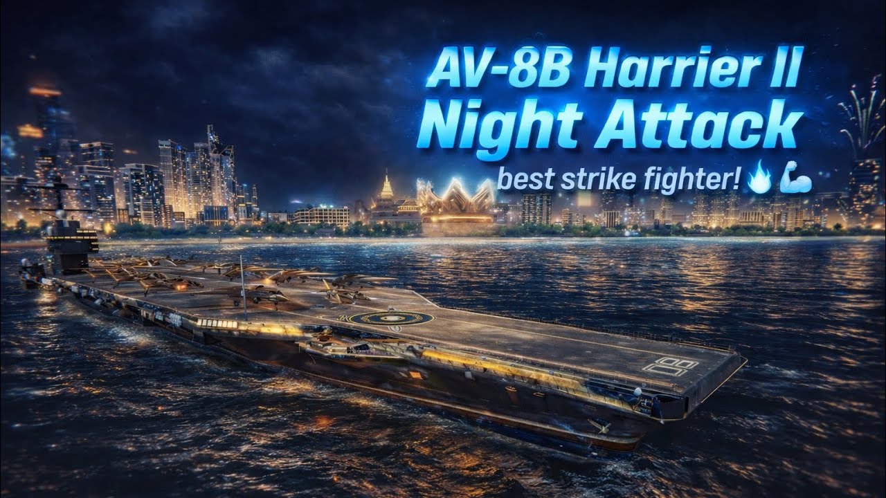 Deadliest Strike fighter in MW! AV-8B Harrier ll Night Attack in action , just need speed buff 🔥💪 