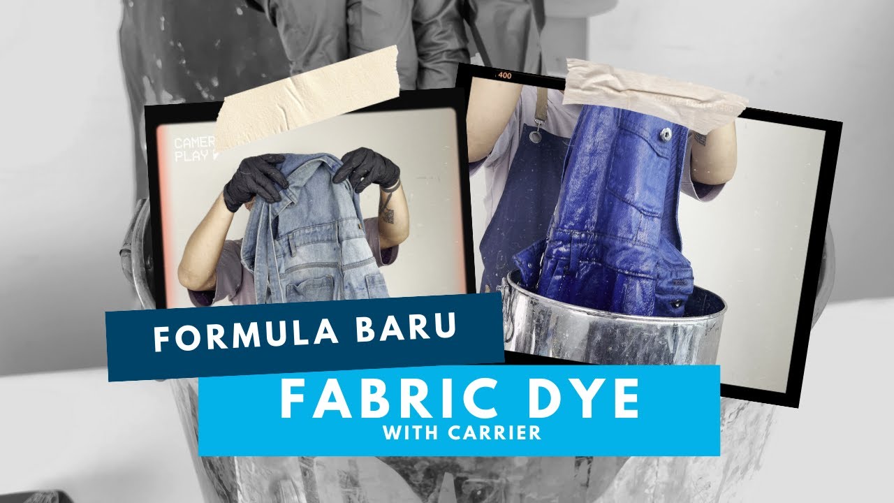 TUTORIAL FABRIC DYE WITH CARRIER l Pewarna Pakaian / Wantek