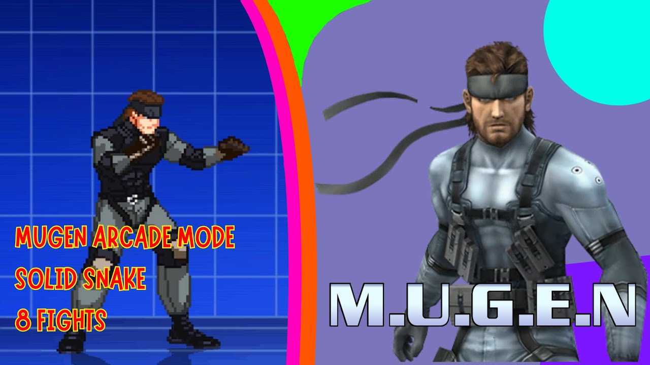 MUGEN - Solid Snake Arcade Run (8 Fights)