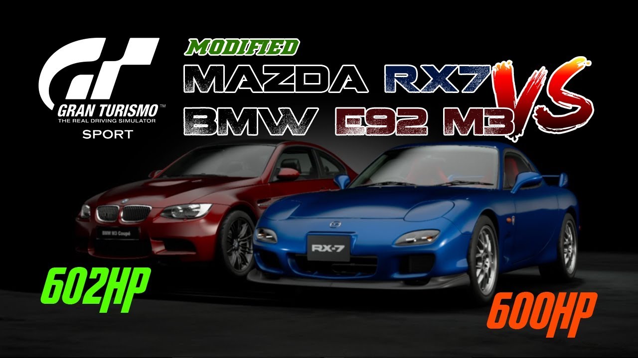 Gran Turismo : Sport - 600HP Mazda RX7 VS 602HP BMW E92 M3 [ PS4 Gameplay ] - iBNGames