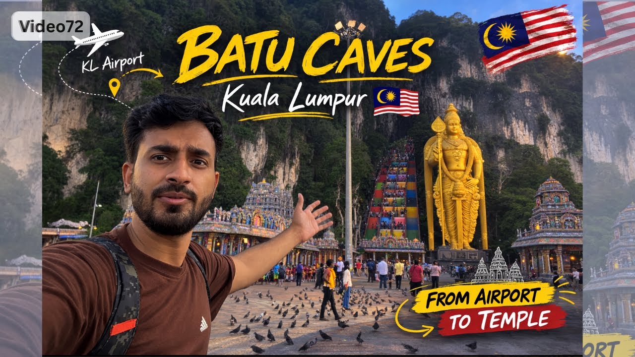 First Place I Visited in Kuala Lumpur 🇲🇾 | Batu Caves Temple