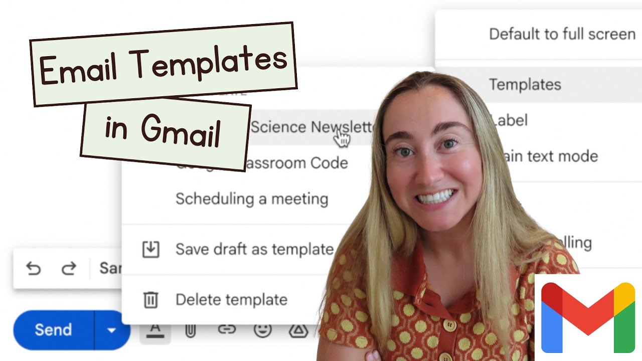 How to Create a Template in Gmail | Using Gmail Email Templates | Teacher Tech Tip