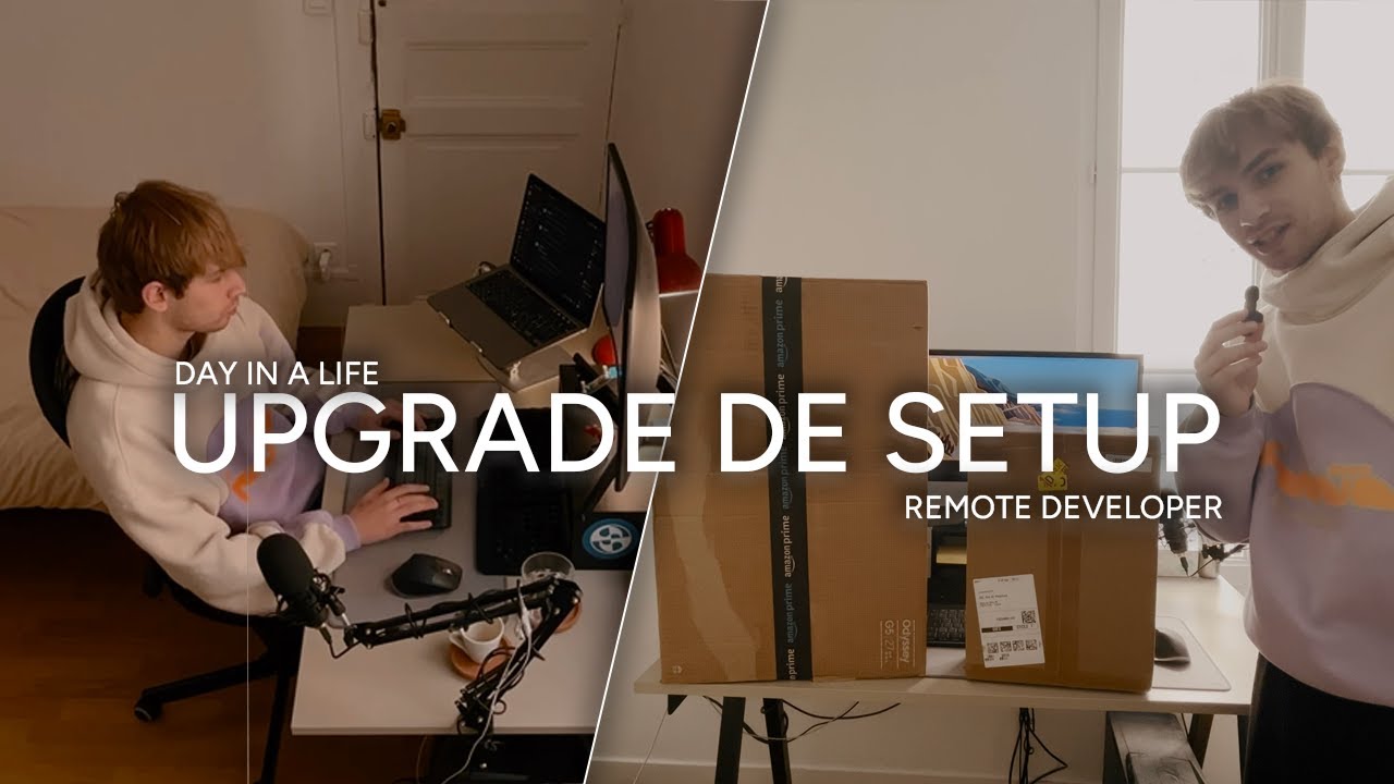 Une journée dans la vie d'un développeur web étudiant | On upgrade mon setup !