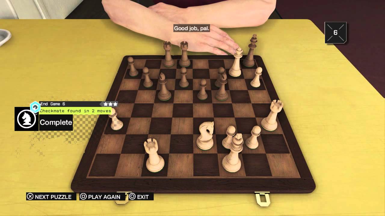 Watch Dogs The Loop End-Game Chess Puzzle solutions guide