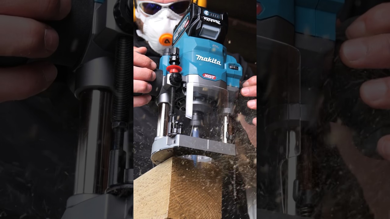 Frezarka g&oacute;rnowrzecionowa Makita RP001GZ 40 V XGT bezszczotkowa 1/2&rdquo;, głębokość frezowania 60 mm,...