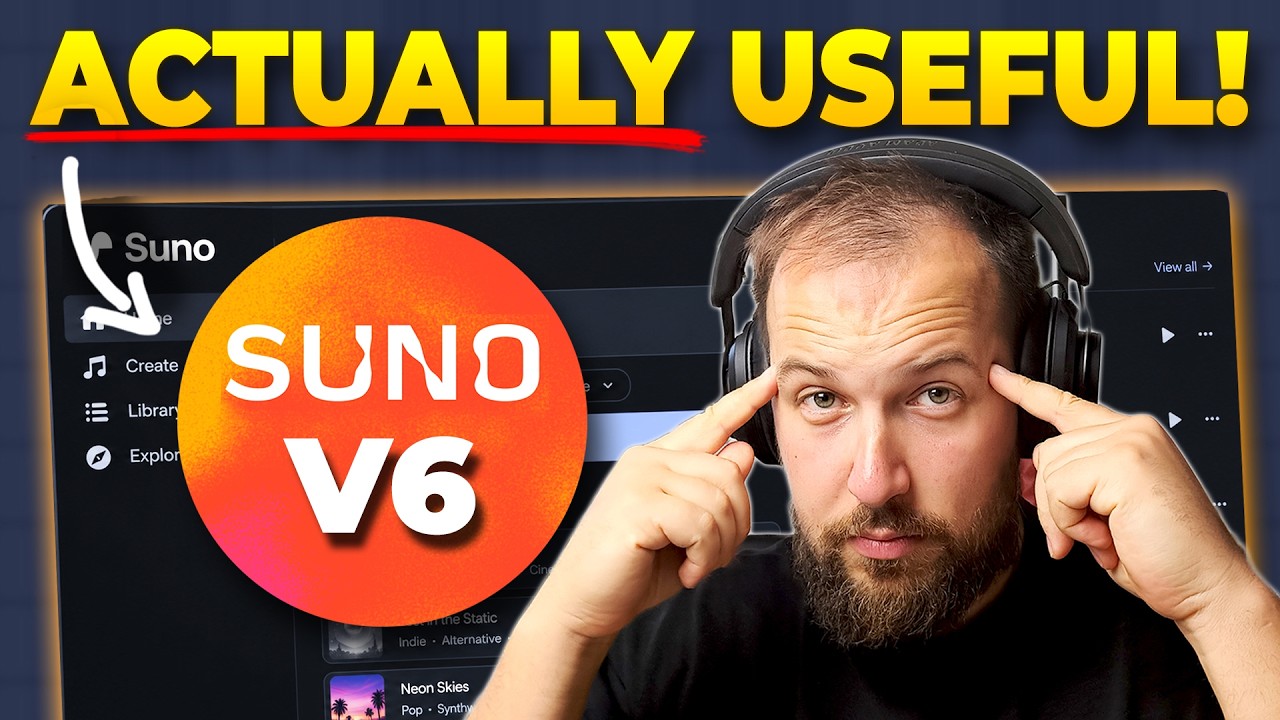 Новая версия Suno V6 ДЕЙСТВИТЕЛЬНО полезна для музыкальных продюсеров