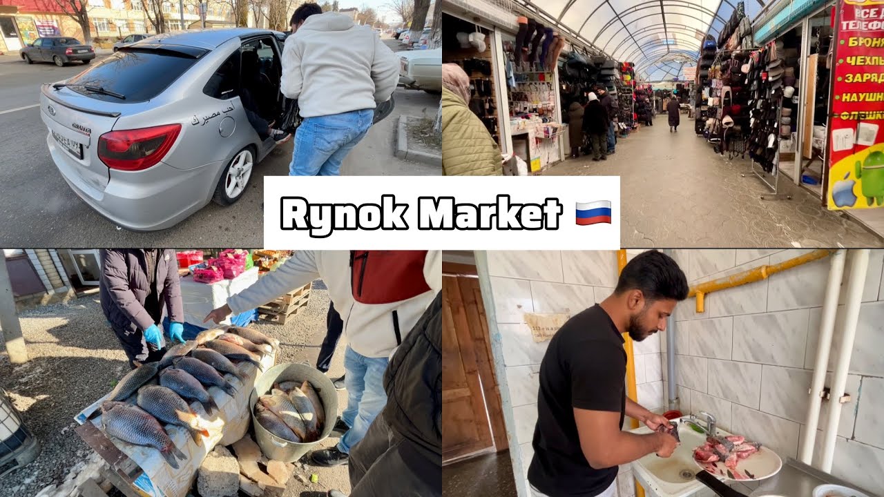 Buying Fish from open market in Russia 🇷🇺 