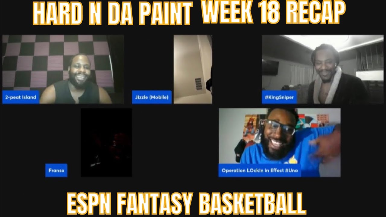ESPN Fantasy Basketball *HARD N DA PAINT* Week 18 Recap, Review, & More #nba #fantasybasketball