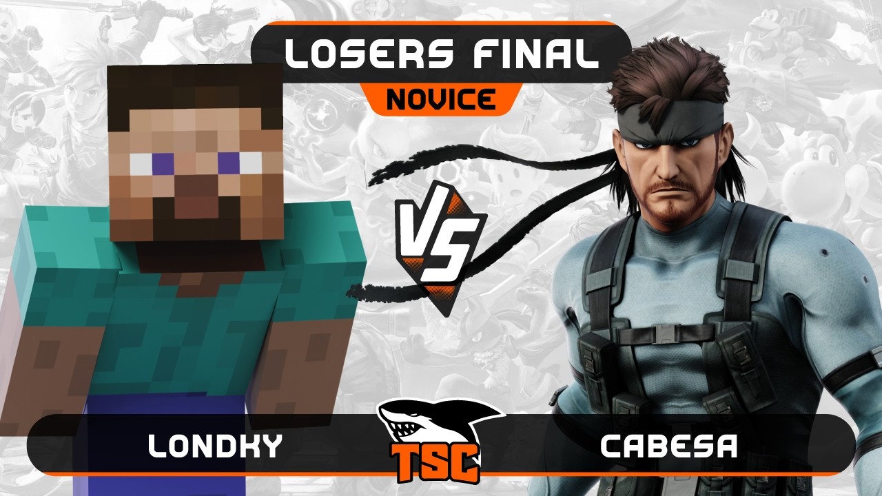 Londky (Steve) vs Cabesa (Snake) - Real Novice - Losers Final - SSBU