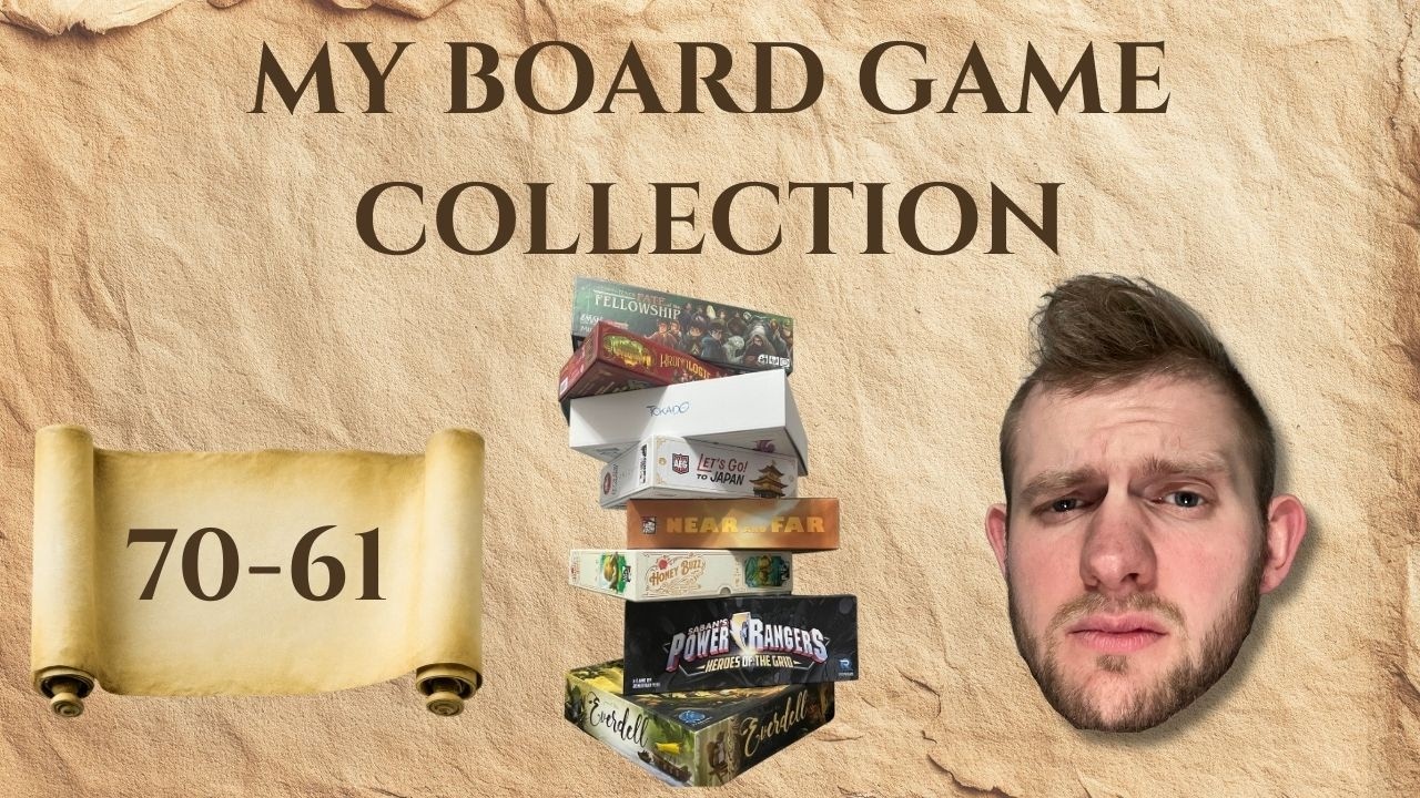 My Board Game Collection Ranking: 70–61 (Hidden Gems Appear)