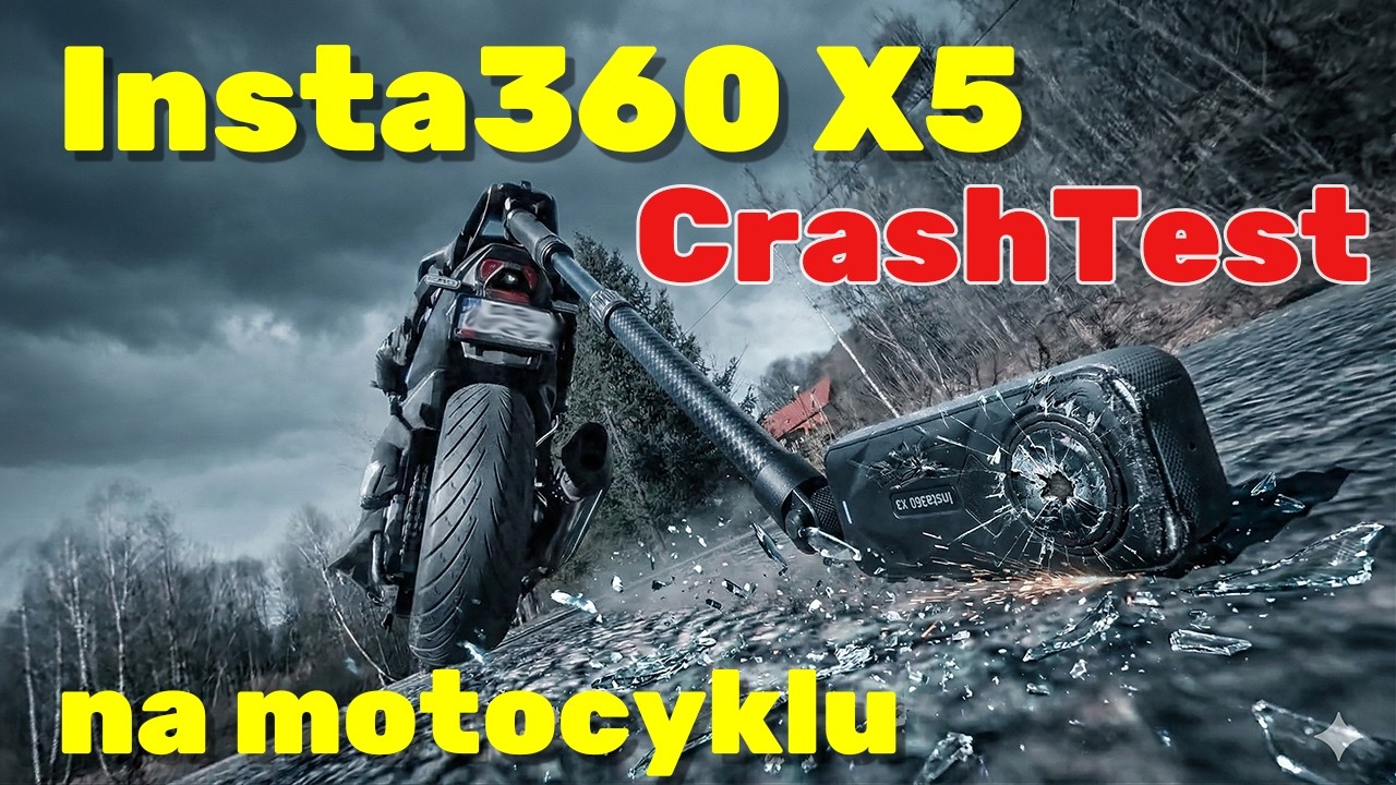 Czy kamera za 3 tys. zł przetrwa upadek z motocykla? 😱 Insta360 X5 Crash Test przy 80 km/h...