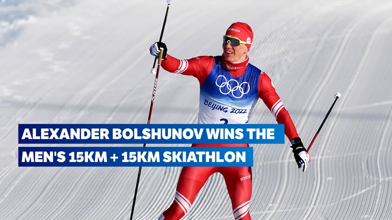 Cross country skiing | Men's 15km + 15km skiathlon highlights | Beijing 2022