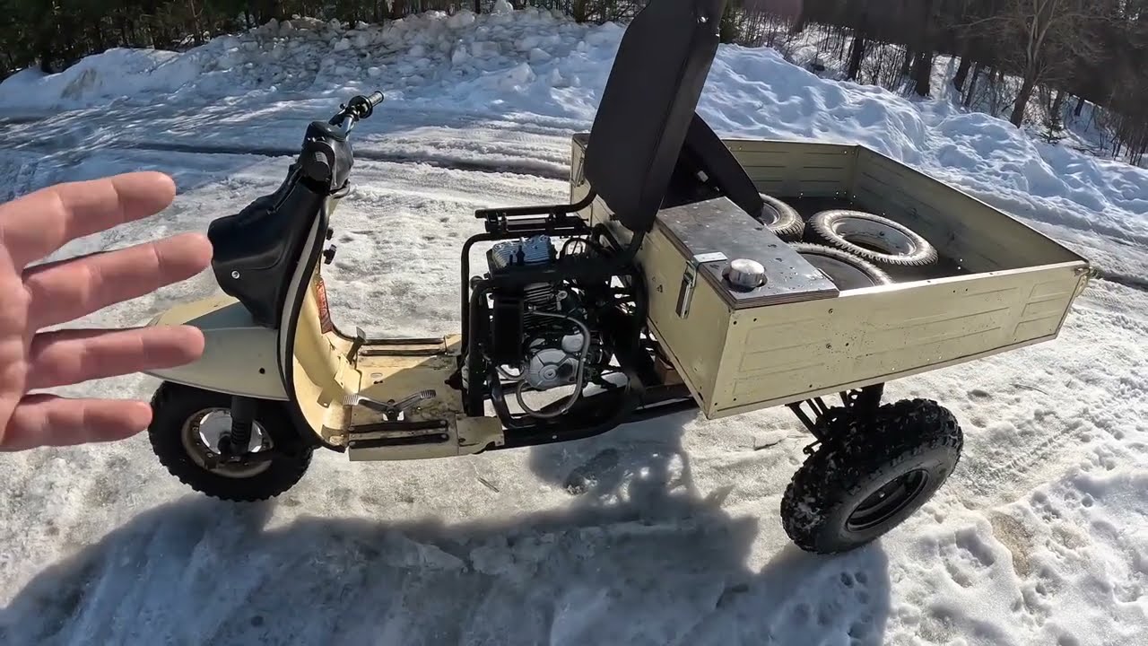 Полный обзор боевого мотороллера муравей 4т 250cc 4 клапана 172FMM. 