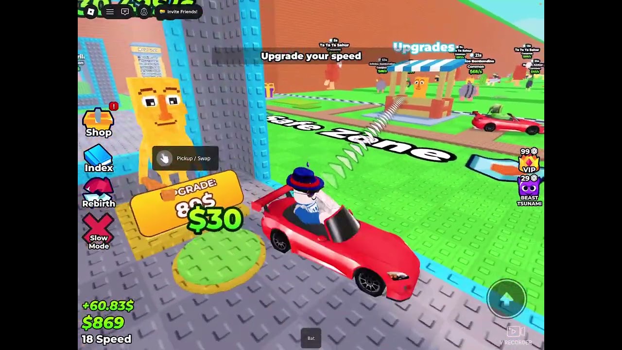 I played ripoff Escape Tsunamis for Brainrots