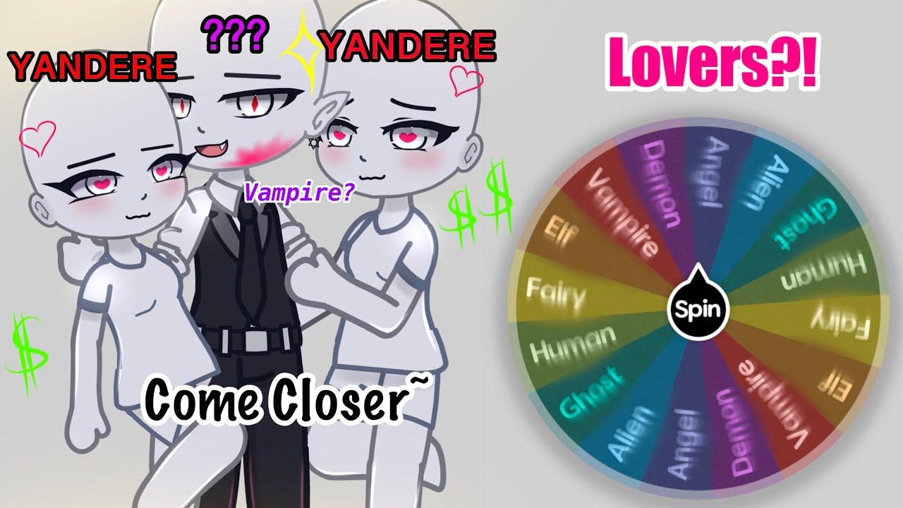 Making a ‘Couple’ OC (Trio) || BOLD x YANDERES #2 (Spin The Wheel!) || Gacha Challenge