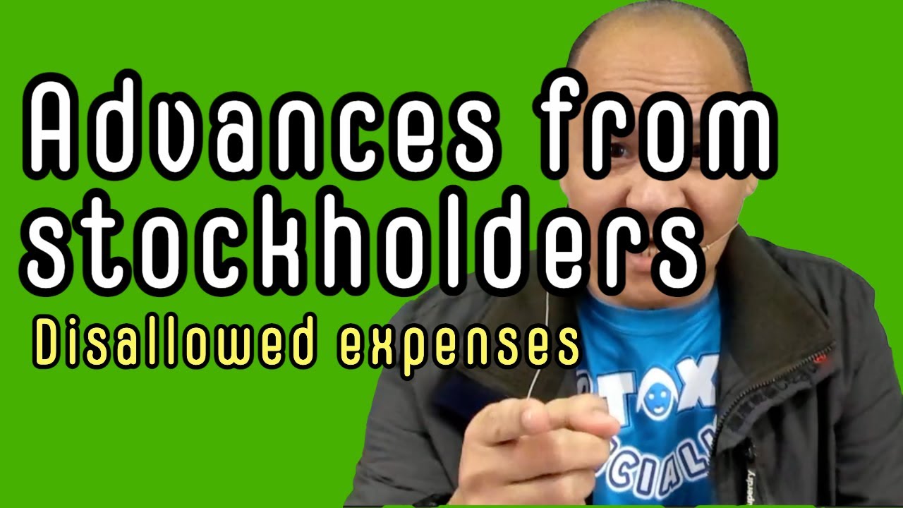 Advances from stockholders used to sette income payments and expenses