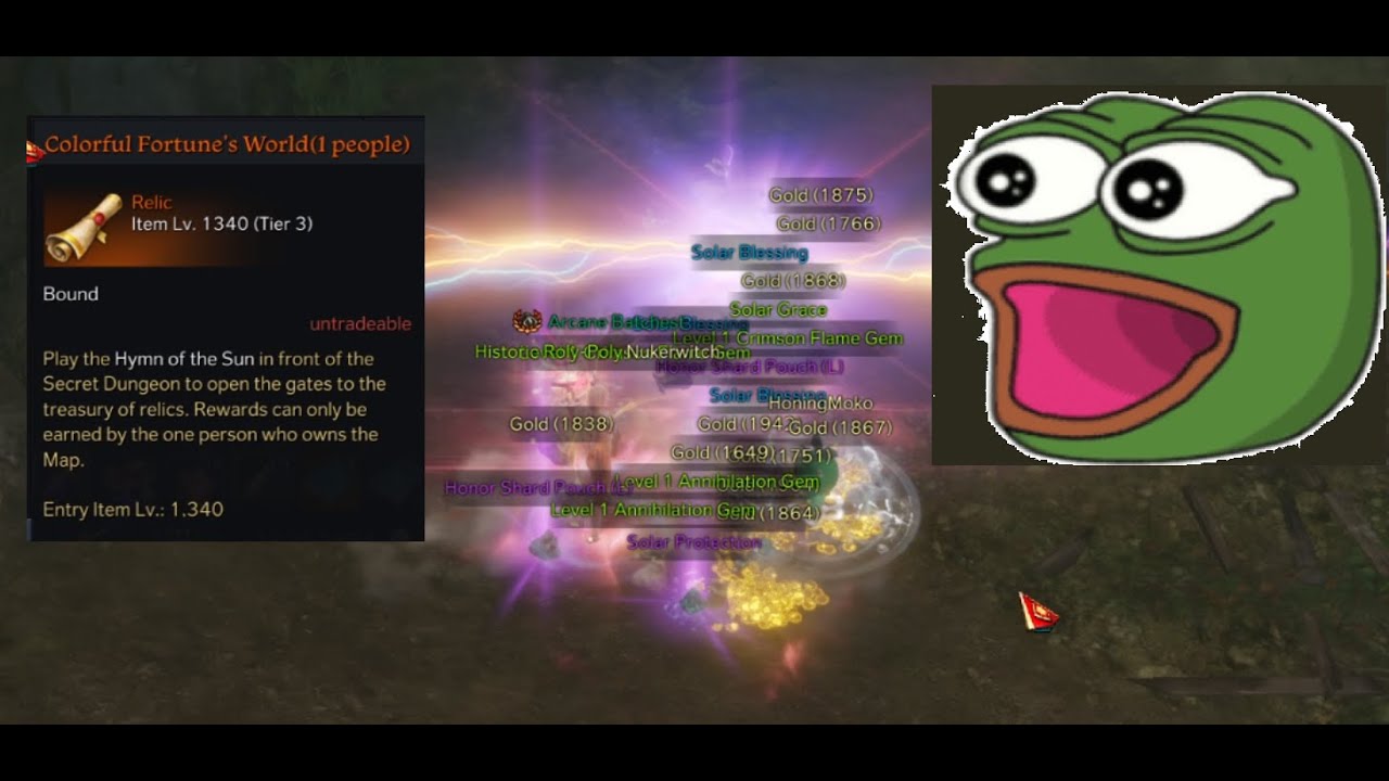 Lost Ark Relic Map ! how much gold ?!
