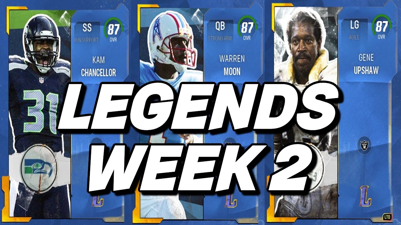 LEGENDS 87 OVR KAM CHANCELLOR, WARREN MOON & LTD UPSHAW | MADDEN 24 ULTIMATE TEAM