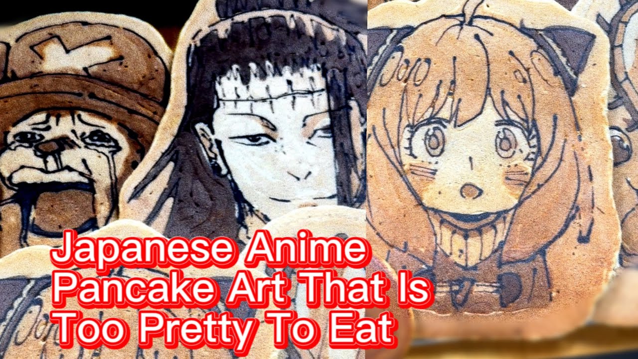 Japanese Anime Pancake Art That Is Too Pretty To Eat. Street food in Thailand. 