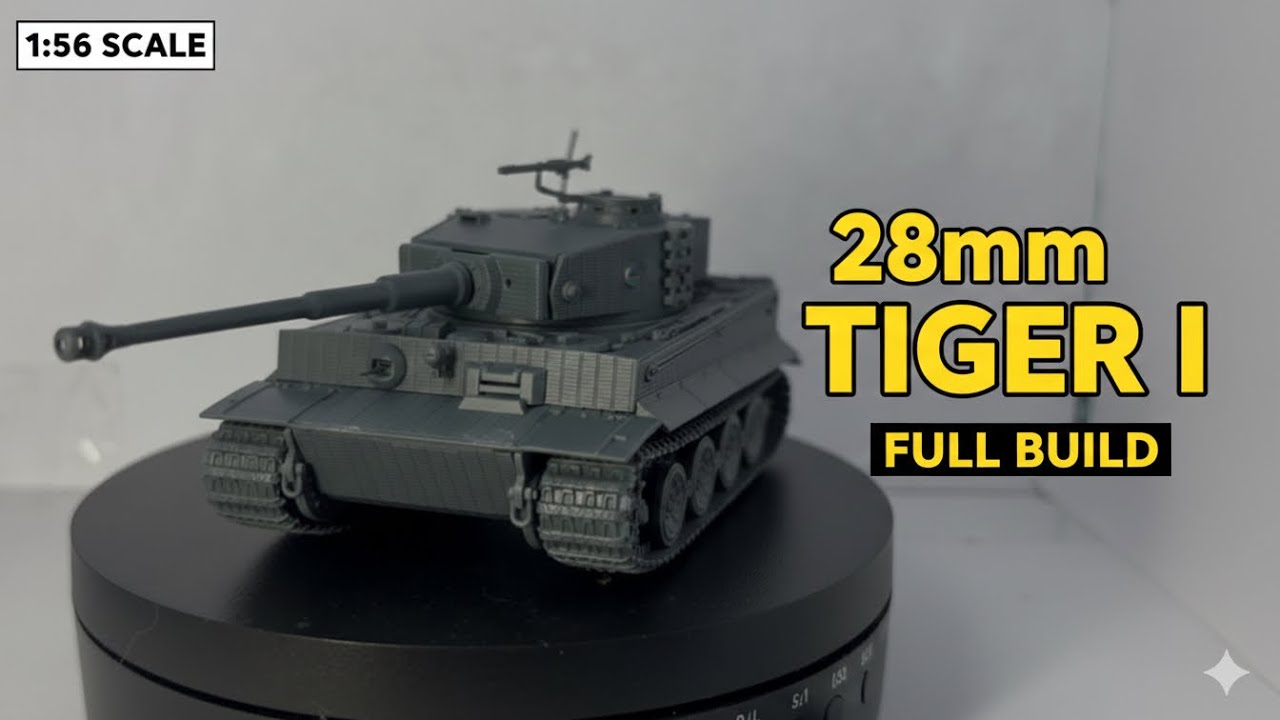 28mm TIGER I: Building the Legend with ZIMMERIT! (1:56 Scale)