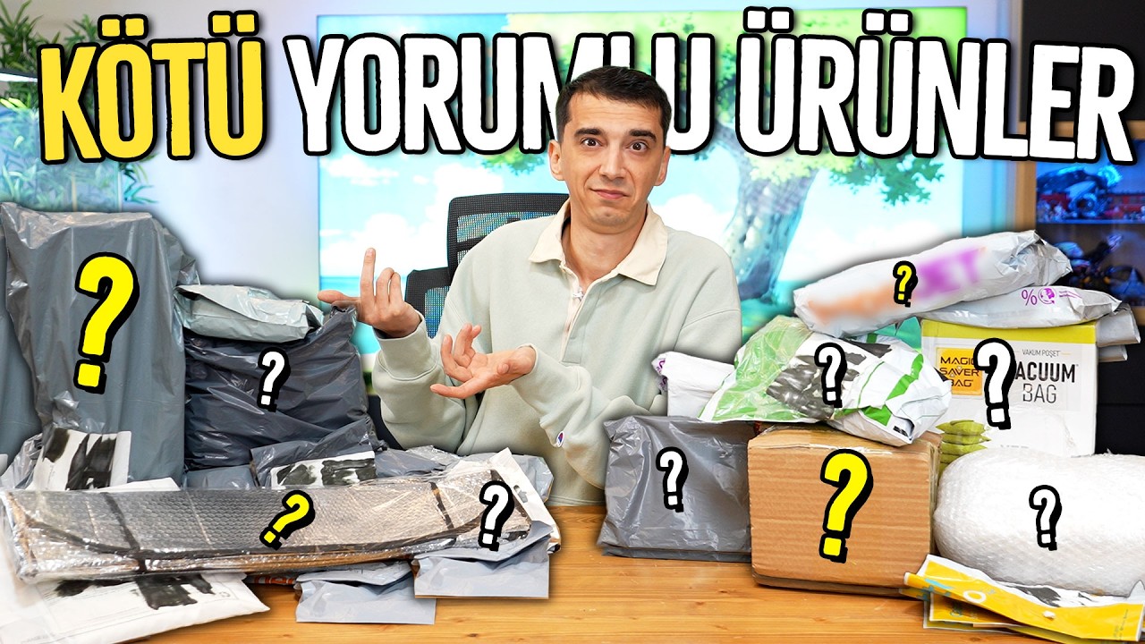 En Kötü Yorumlu Ürünleri Aldım! Toplu Paket Açılışı