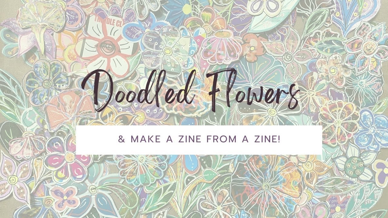 Making a Zine and Floral Collage Fodder from Magazines