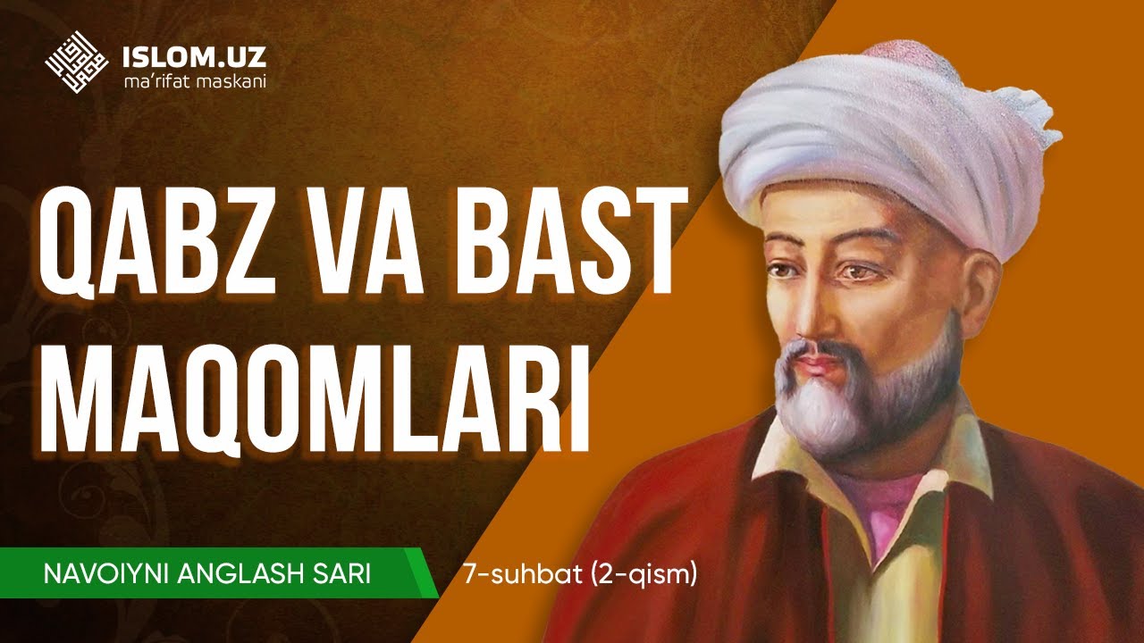 Navoiyni anglash sari | Qabz va bast maqomlari (7-suhbat, 2-qism)