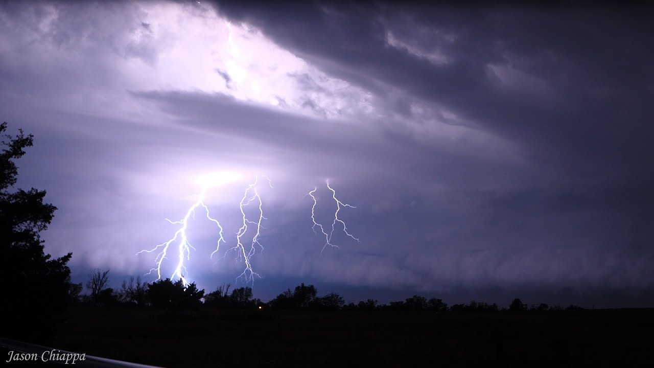 Crazy Lightning and Full Nighttime Thunderstorm with Hail (6/25/2024)