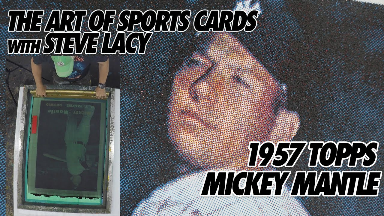 Let's Screenprint a 1957 Topps Mickey Mantle.
