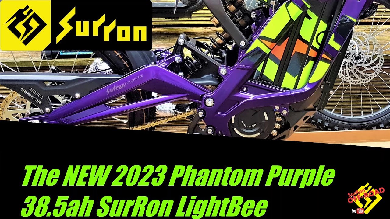 UNBOXING//The NEW 2023 Phantom Purple 38.5ah SurRon LightBee