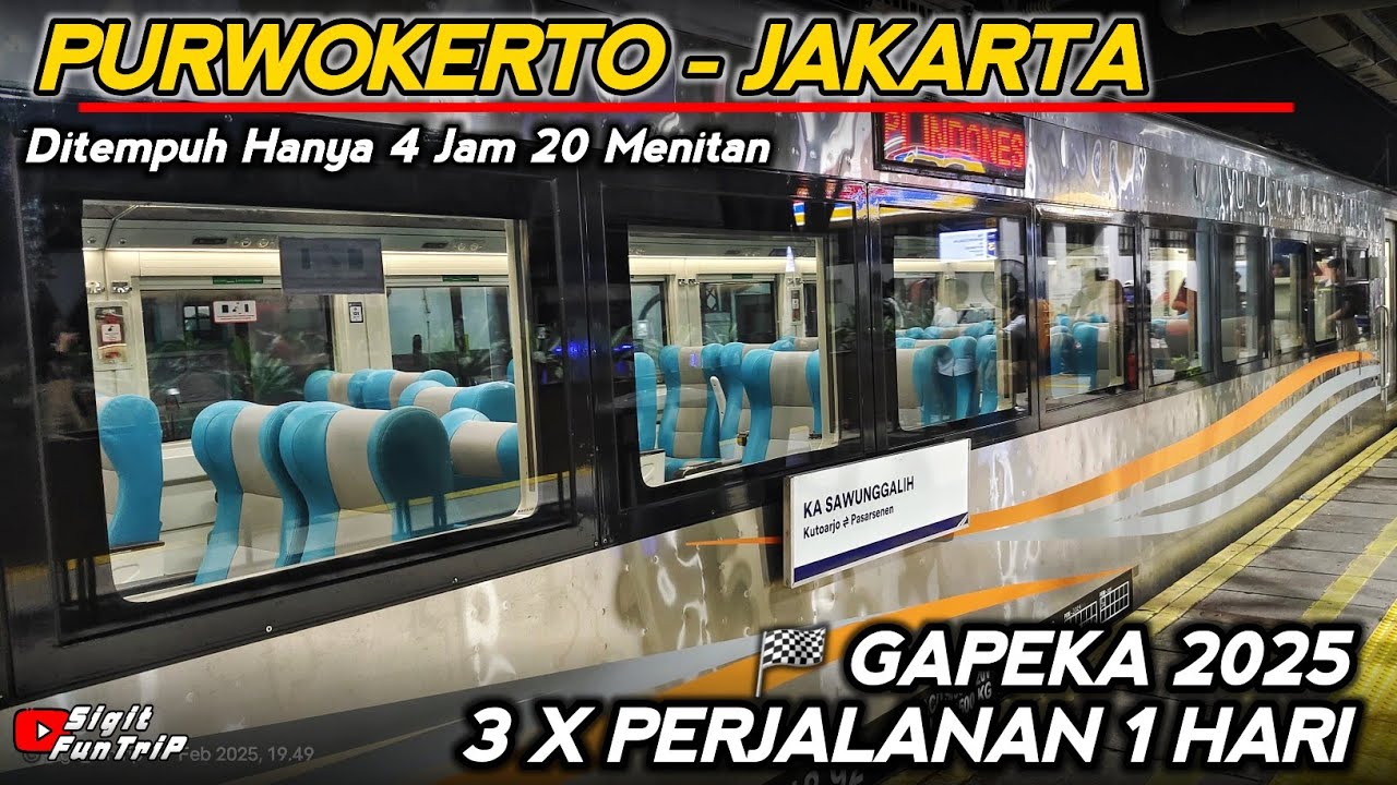 KeretaApi Mudik Nyaman & Cepat ‼️ Naik KA.SAWUNGGALIH relasi JAKARTA-KUTOARJO 🔥 Tiket Mulai 250Ribu