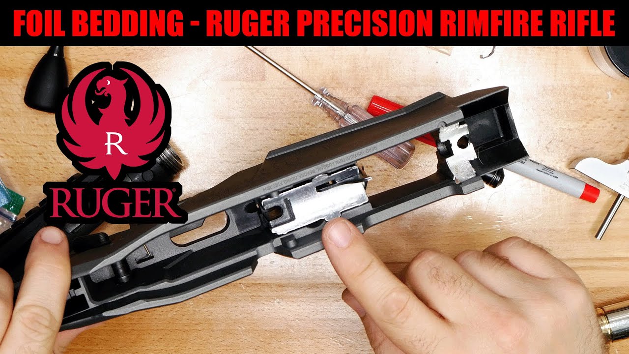 Aluminum Foil Tape Bedding the Ruger Precision Rimfire Rifle