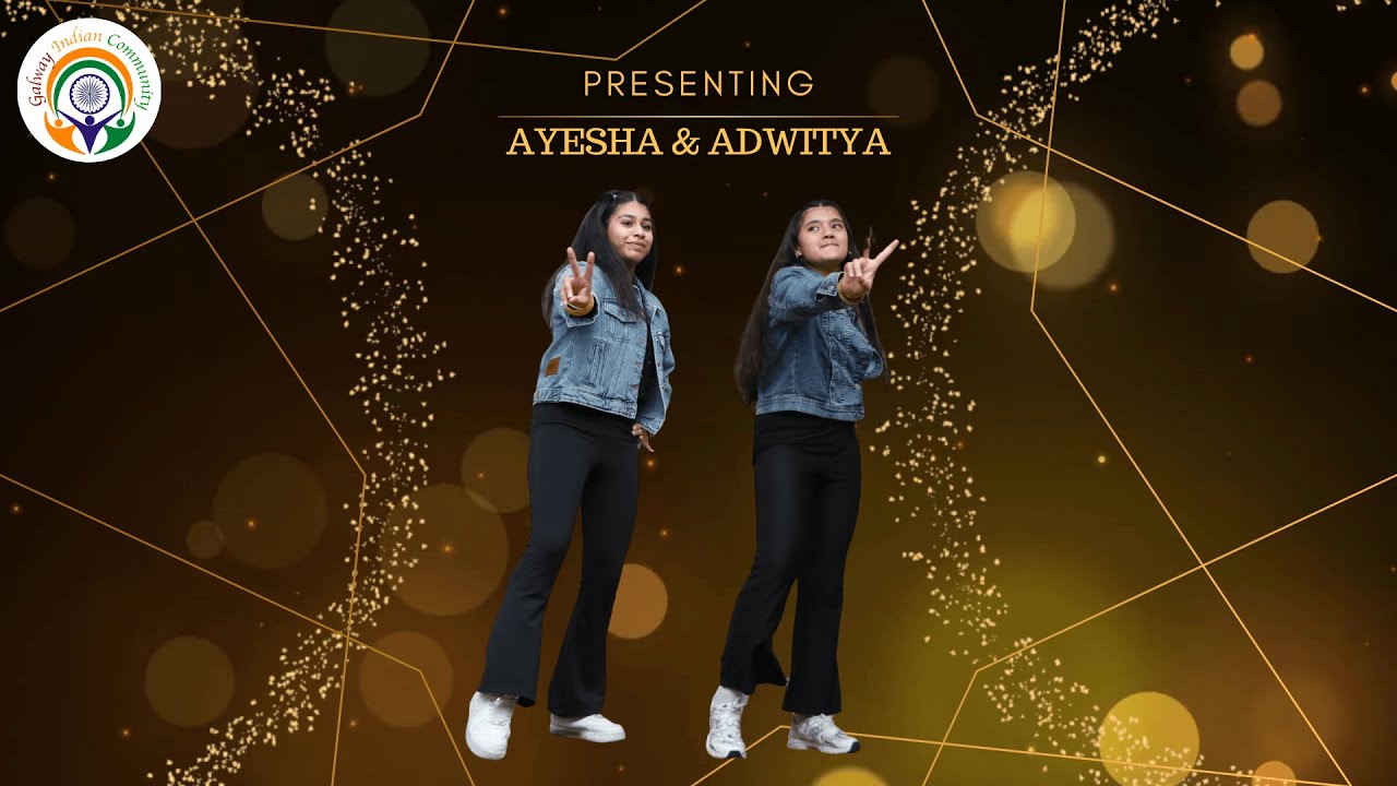 Galway Diwali 2025 - Ghungroo & Gallan Goodiyaan dance performance by Ayesha & Adwitya