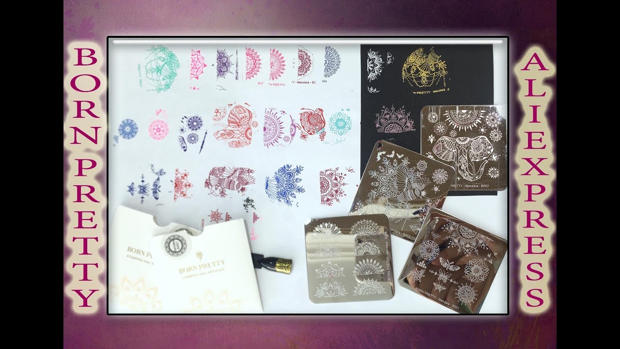 Обзор квадратные пластин Born Pretty серия MANDALA / Алиэкспресс / AliExpress.
