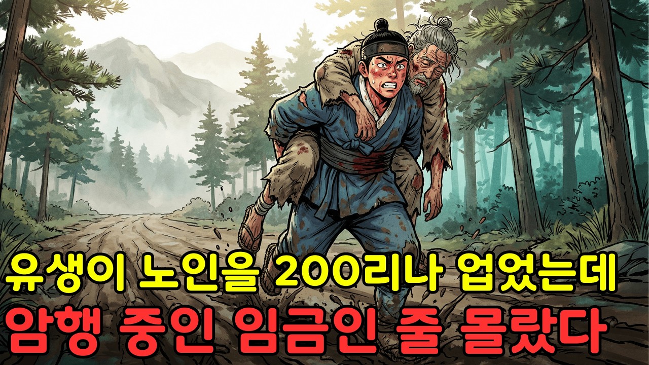 유생은 과거를 보러 가던 길에 부상당한 노인을 200리나 업었다, 그런데 그 노인이 암행 중인 임금이었다