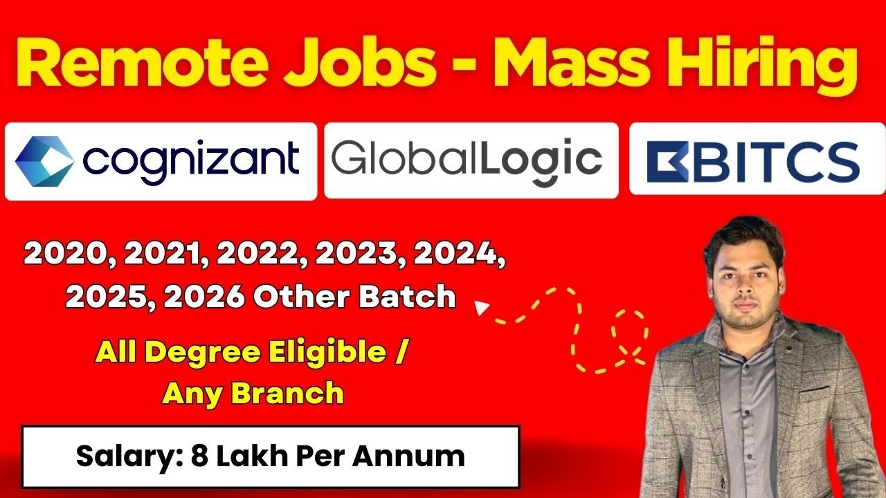 🔥Zatrudniamy zdalnie &ndash; wynagrodzenie 8 lakh | Cognizant, BITCS, Global Logic | Dostępne wszystkie...