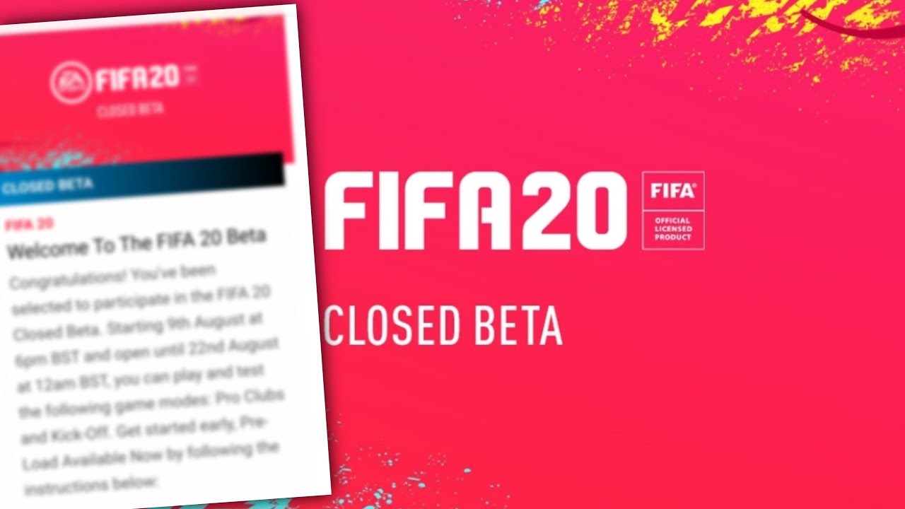 FIFA 20 Beta code | Let's Talk