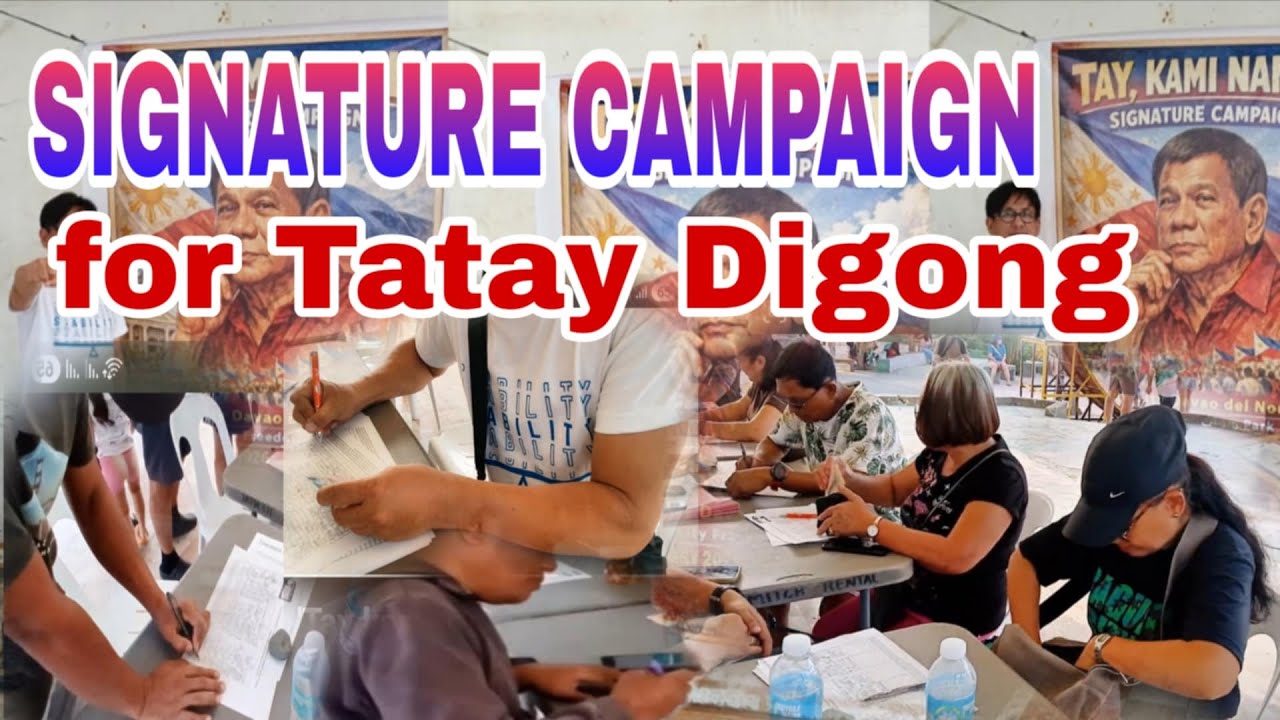 NATIONWIDE SIGNATURE Campaign for the RELEASE of TATAY DIGONG, SUCCESSFUL  |  'Tay Kami Naman