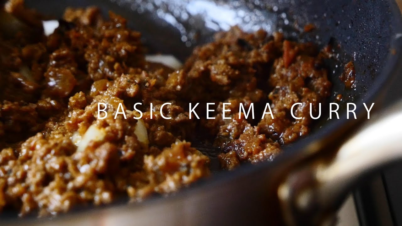【字幕有り】4種スパイスの基本のキーマカレー / Basic keema curry with 4 spices