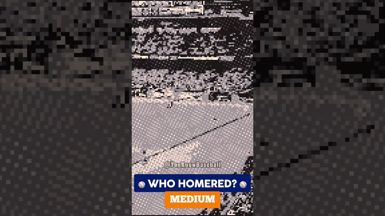 ⚾️ Can you tell who HOMERED ⚾️? Level MEDIUM 🟠 #baseball #baseballtrivia #baseballshorts